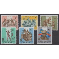 Congo (République démocratique du) - 1965 - No 605/610 - Histoire militaire