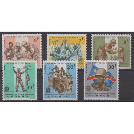 Congo (Democratic Republic of) - 1965 - Nb 605/610 - Military history