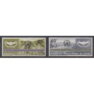 Acheter cette série de timbres de la République Démocratique du Congo de l'année 1966 (No 611/612).