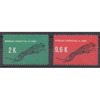 Acheter cette série de timbres de la République Démocratique du Congo de l'année 1968 (No 668/669).