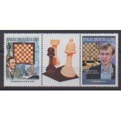 Congo (Democratic Republic of) - 2005 - Nb 1634/1635 - Chess