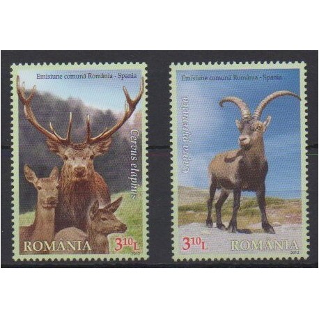 Romania - 2012 - Nb 5634/5635 - Mamals