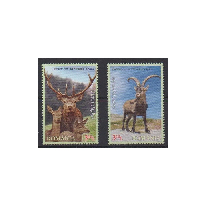 Acheter cette série de timbres de Roumanie de l'année 2012 (No 5634/5635).