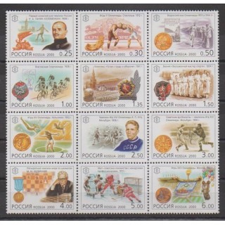 Buy this set of stamps of Russia of the year 2000 (Nb 6511/6522).