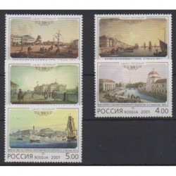 Russia - 2001 - Nb 6555/6559 - Paintings