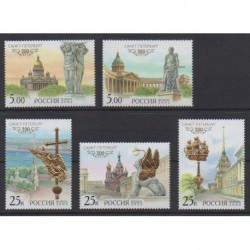 Russia - 2002 - Nb 6627/6631 - Monuments