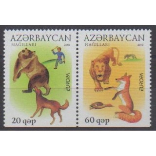 Buy this set of stamps of Azerbaijan of the year 2010 (Nb 679b/680b).