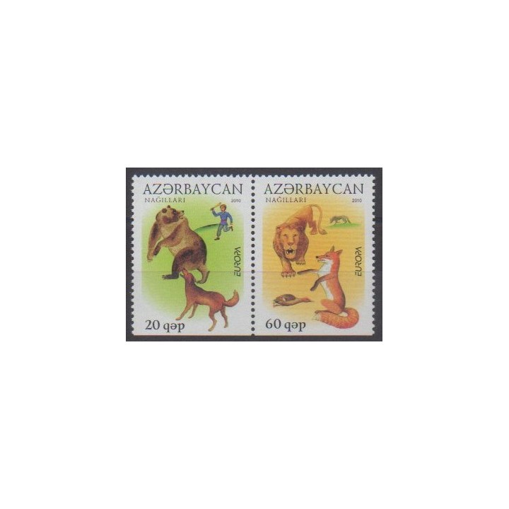 Buy this set of stamps of Azerbaijan of the year 2010 (Nb 679b/680b).