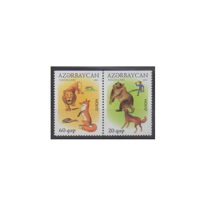 Buy this set of stamps of Azerbaijan of the year 2010 (Nb 679a/680a).