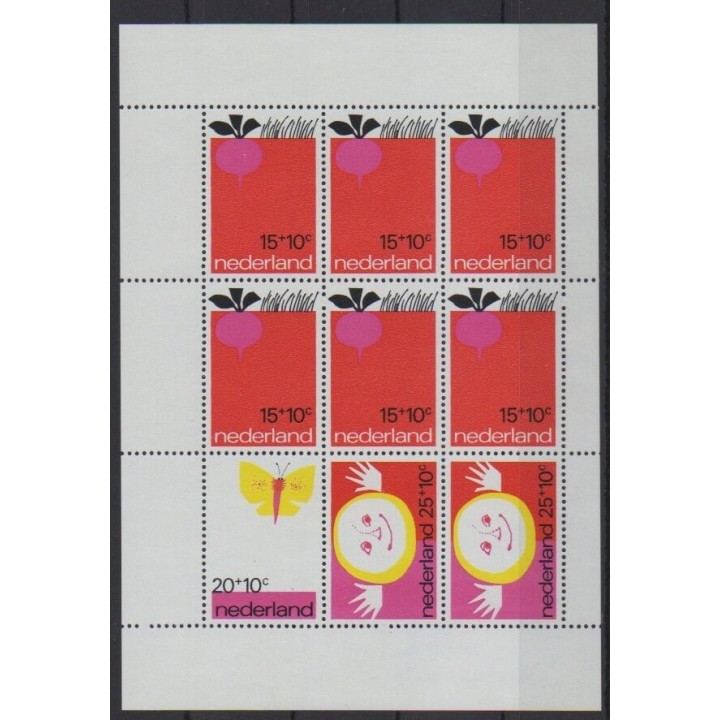 Buy this souvenir sheet  of Netherlands of the year 1971 (Nb BF10).