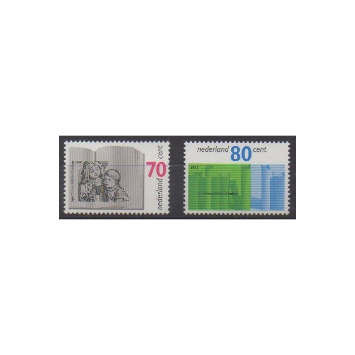 Buy this set of stamps of Netherlands of the year 1991 (Nb 1385/1386).