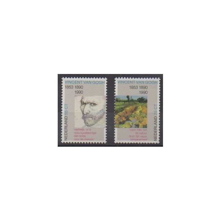 Acheter cette série de timbres des Pays-Bas de l'année 1990 (No 1347/1348).