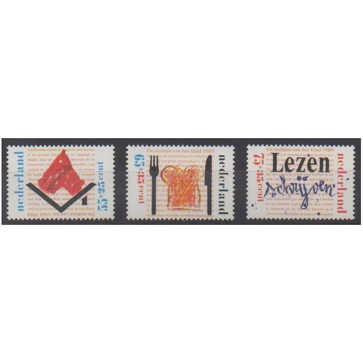 Acheter cette série de timbres des Pays-Bas de l'année 1989 (No 1341/1343).