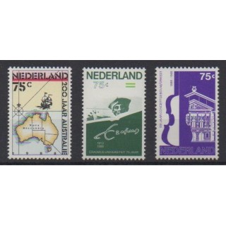 Buy this set of stamps of Netherlands of the year 1988 (Nb 1320/1322).