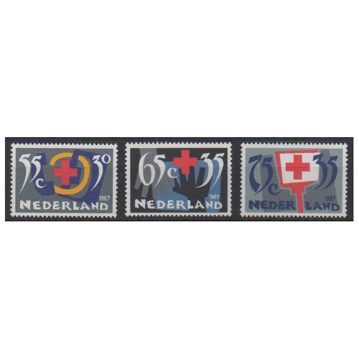 Acheter cette série de timbres des Pays-Bas de l'année 1987 (No 1293/1295).
