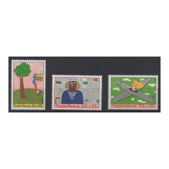 Acheter cette série de timbres des Pays-Bas de l'année 1987 (No 1298/1300).