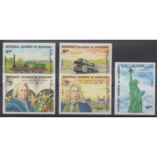 Acheter cette série de timbres de Mauritanie de l'année 1985 (No 565/569).