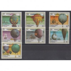 Cambodge - 1983 - No 393/399 - Ballons - Dirigeables