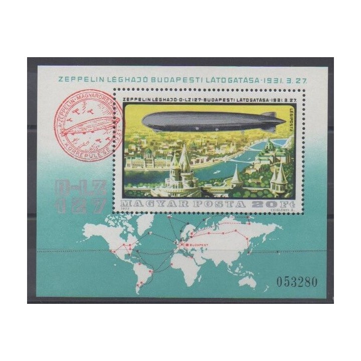Buy this souvenir sheet  of Hungary of the year 1977 (Nb BF133).