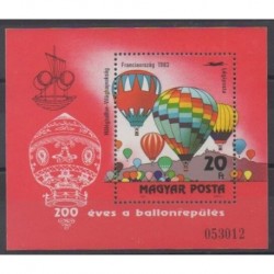 Hongrie - 1983 - No BF165 - Ballons - Dirigeables