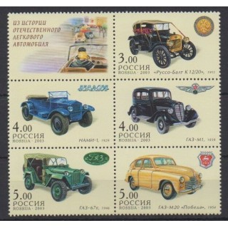 Acheter cette série de timbres de Russie de l'année 2003 (No 6754/6758).