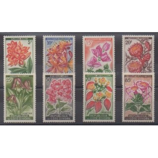 Acheter cette série de timbres de la Côte d'Ivoire de l'année 1961 (No 192A/198). - Neuf avec charnière