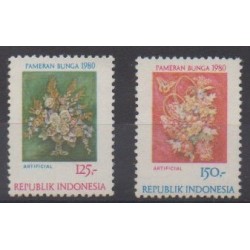 Indonésie - 1980 - No 874/875 - Fleurs