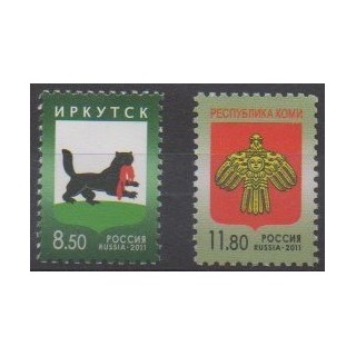 Acheter cette série de timbres de Russie de l'année 2011 (No 7221/7222).