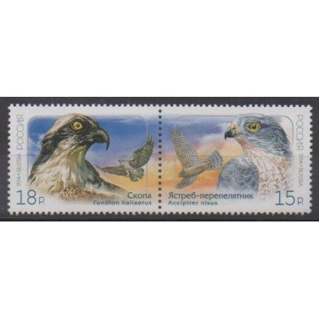 Russia - 2014 - Nb 7534/7535 - Birds