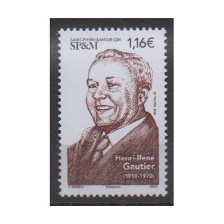 Buy this stamp of Saint-Pierre et Miquelon of the year 2023 (Henri-René Gautier).