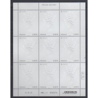 Buy this souvenir sheet  of France of the year 2023 (Nb F118 - Prune Nourry).