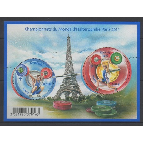 France - Blocs et feuillets - 2011 - No F 4598 - Sports divers