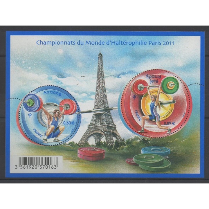 Timbres - France - Blocs et feuillets - 2011 - No F 4598 - Sports divers