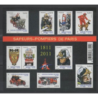 Timbres - France - Blocs et feuillets - 2011 - No F 4582 - Pompiers