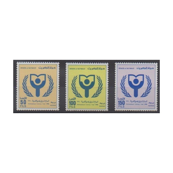 Buy this set of stamps of Kuwait of the year 1991 (Nb 1220/1222).