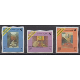 Buy this set of stamps of Kuwait of the year 1993 (Nb 1277/1279).