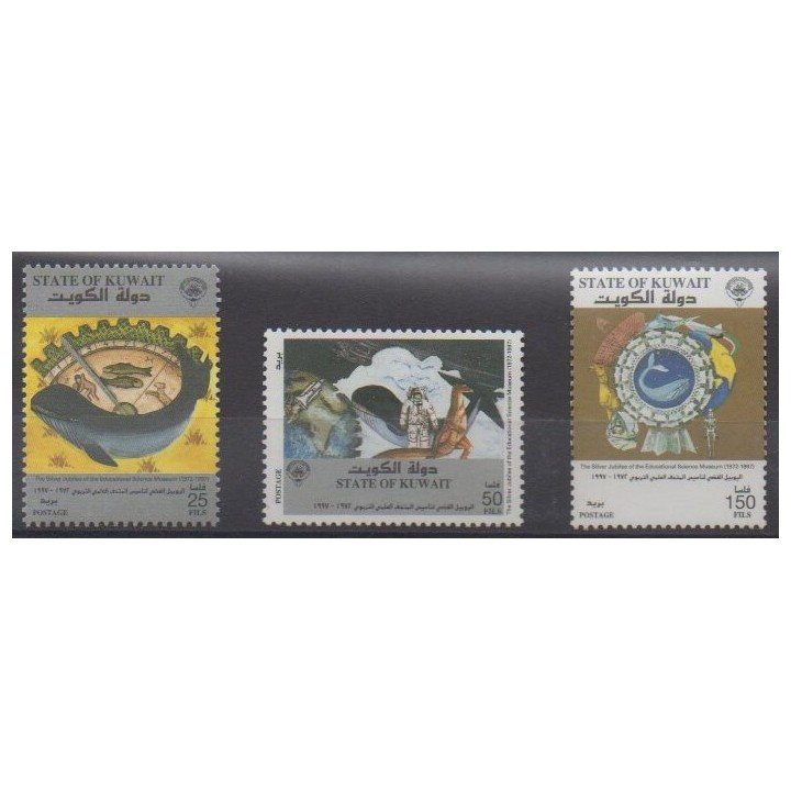 Acheter cette série de timbres du Koweït de l'année 1997 (No 1436/1438).