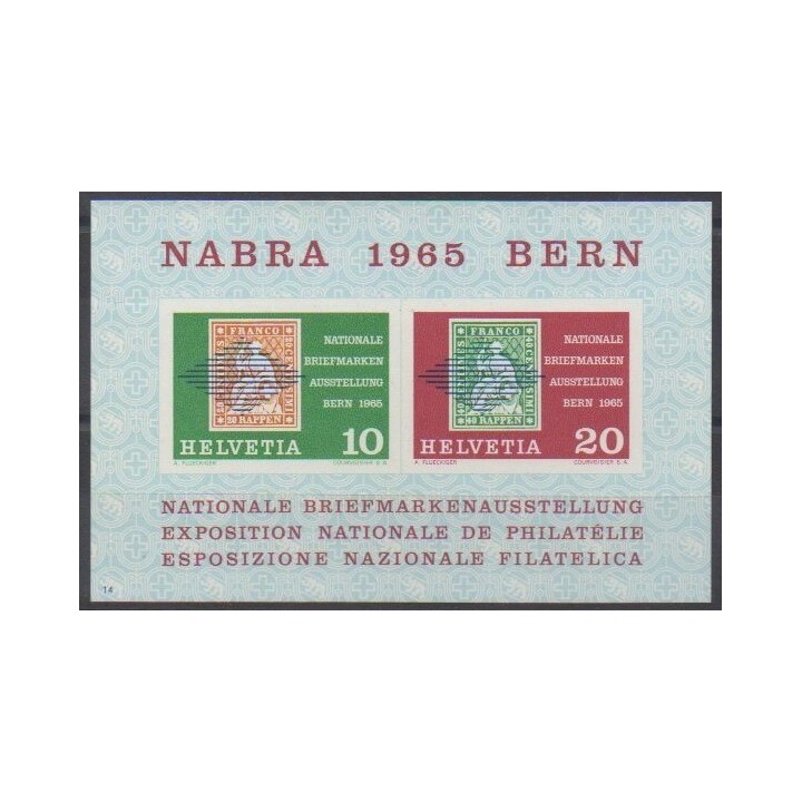 Acheter ce bloc-feuillet de Suisse de l'année 1965 (No BF20).
