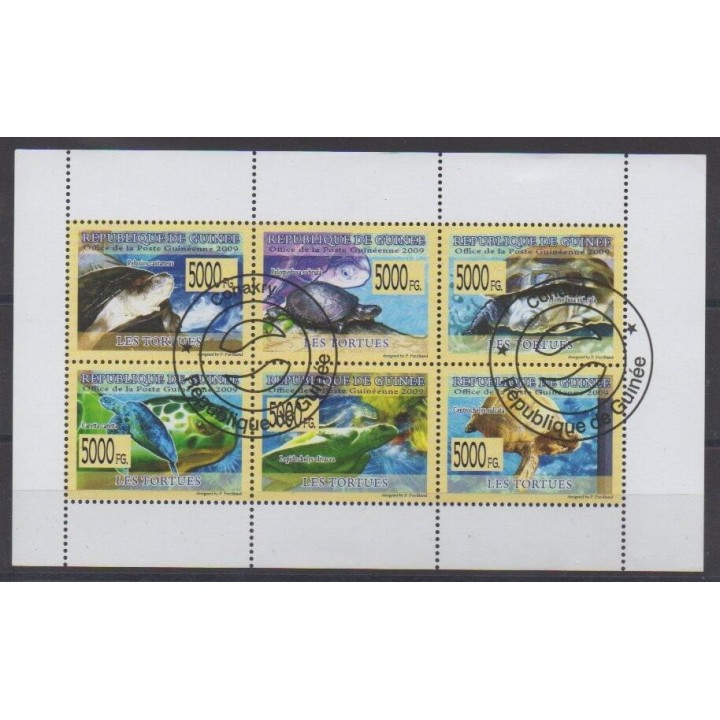 Acheter cette série de timbres de Guinée de l'année 2009 (No 4086/4091). - Oblitéré