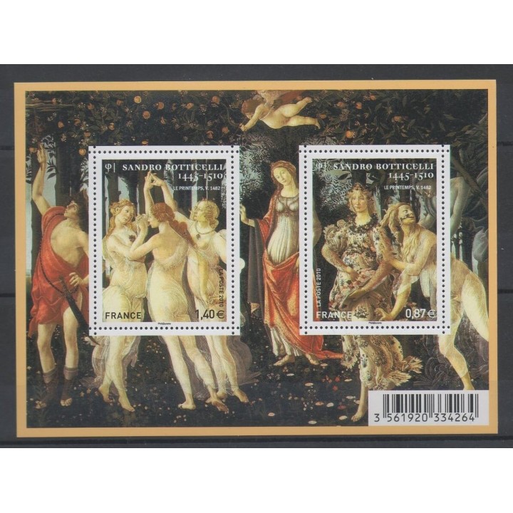 Timbres - France - Blocs et feuillets - 2010 - No F 4518 - Peinture