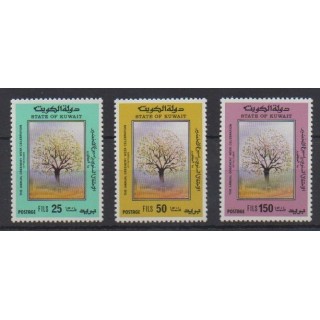 Acheter cette série de timbres du Koweït de l'année 1989 (No 1152/1154).
