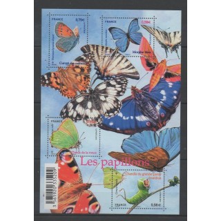 Timbres - France - Blocs et feuillets - 2010 - No F 4498 - Papillons