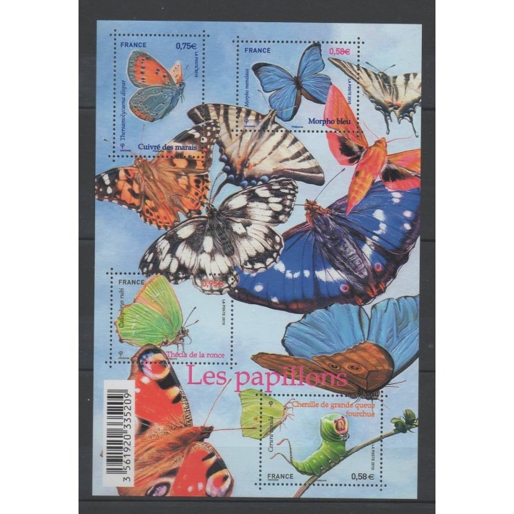 Timbres - France - Blocs et feuillets - 2010 - No F 4498 - Papillons