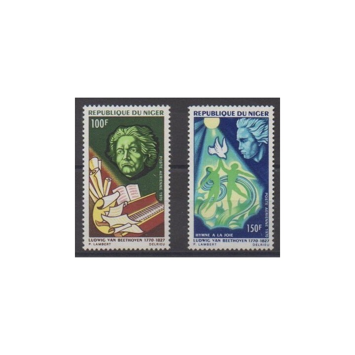 Acheter ces timbres du Niger  de l'année 1970 (No PA143/PA144).
