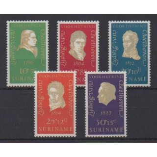 Acheter cette série de timbres de Surinam de l'année 1970 (No 526/530).