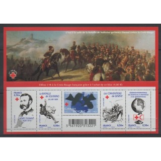 Timbres - France - Blocs et feuillets - 2009 - No F 4386 - Santé ou Croix-Rouge