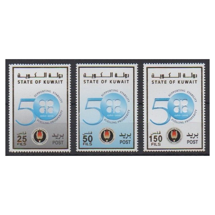 Buy this set of stamps of Kuwait of the year 2010 (Nb 1872/1874).