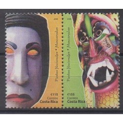 Costa Rica - 2008 - No 877/878 - Masques ou carnaval