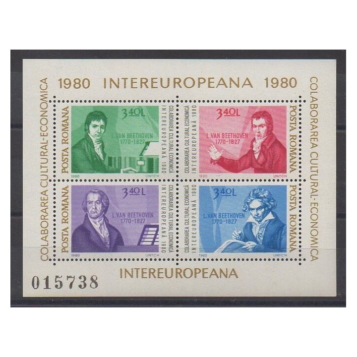 Buy this souvenir sheet  of Romania of the year 1980 (Nb BF143).