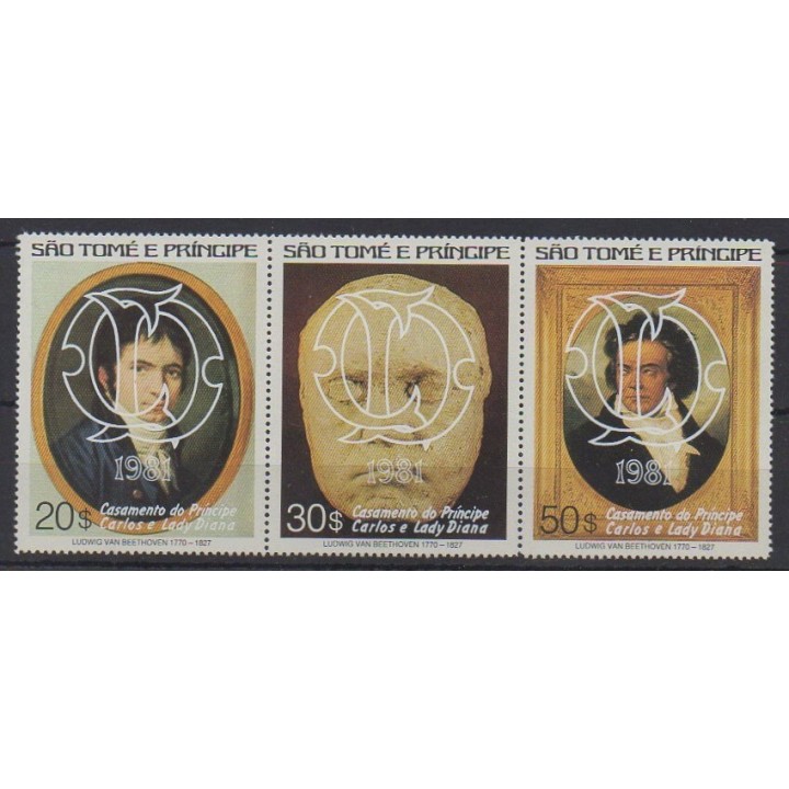 Acheter cette série de timbres de Saint-Thomas et Prince de l'année 1981 (No 635/637).